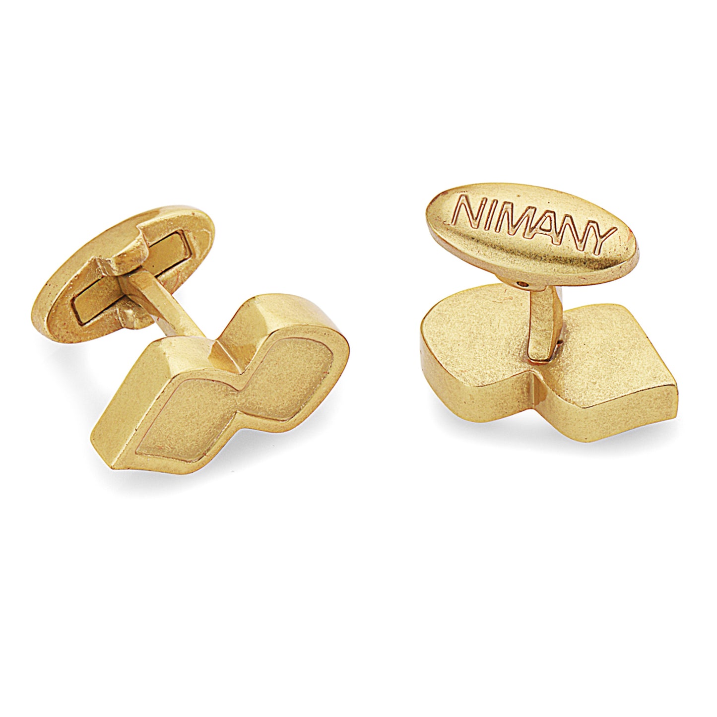 Never Alone Cufflink Gold