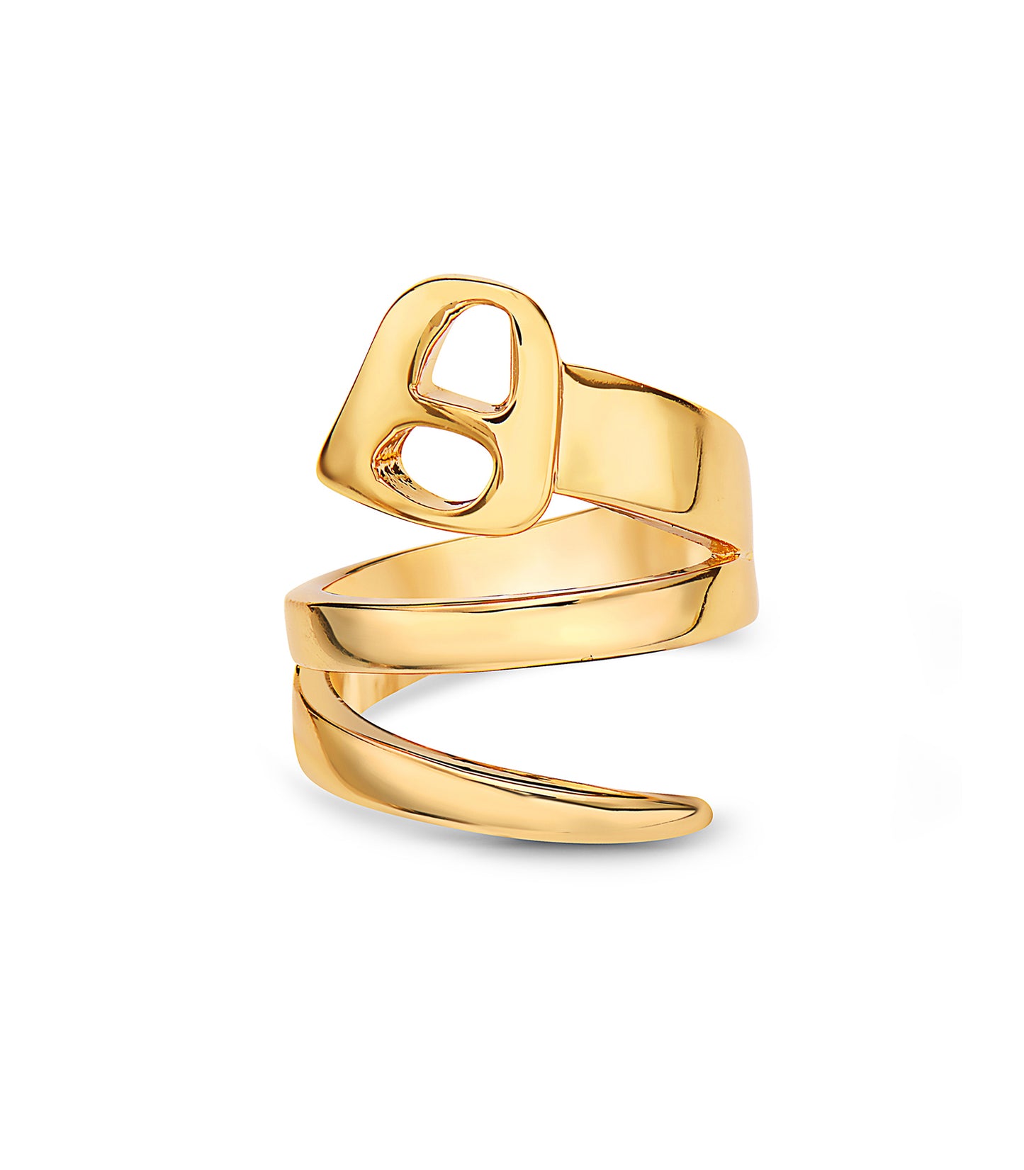 Serpent Ring Polished Gold
