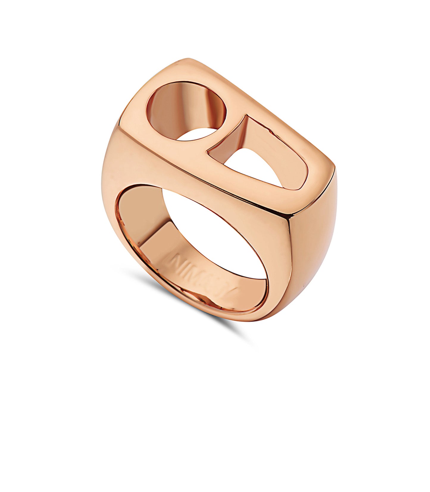 Polished Rose Gold-Plated Ring