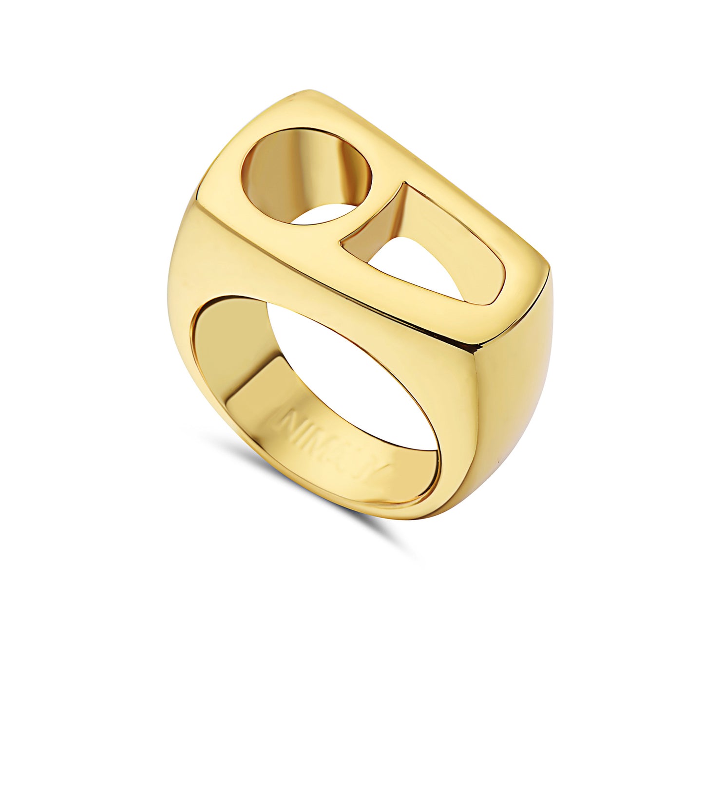 Polished Gold-Plated Ring