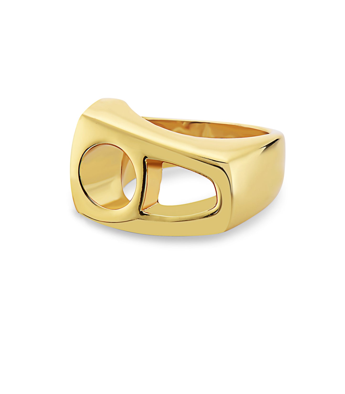 Polished Gold-Plated Ring