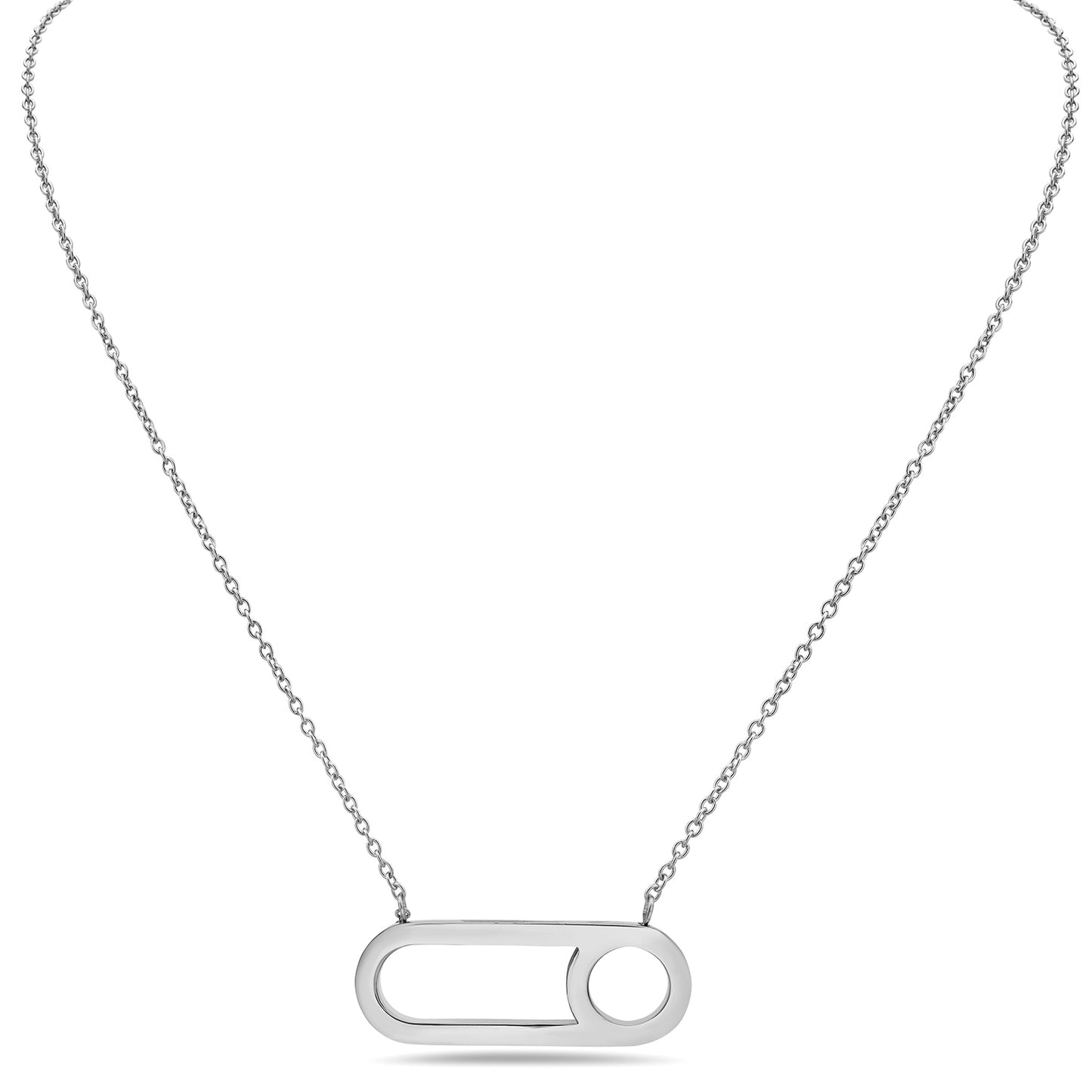 Luna Mono Necklace Steel