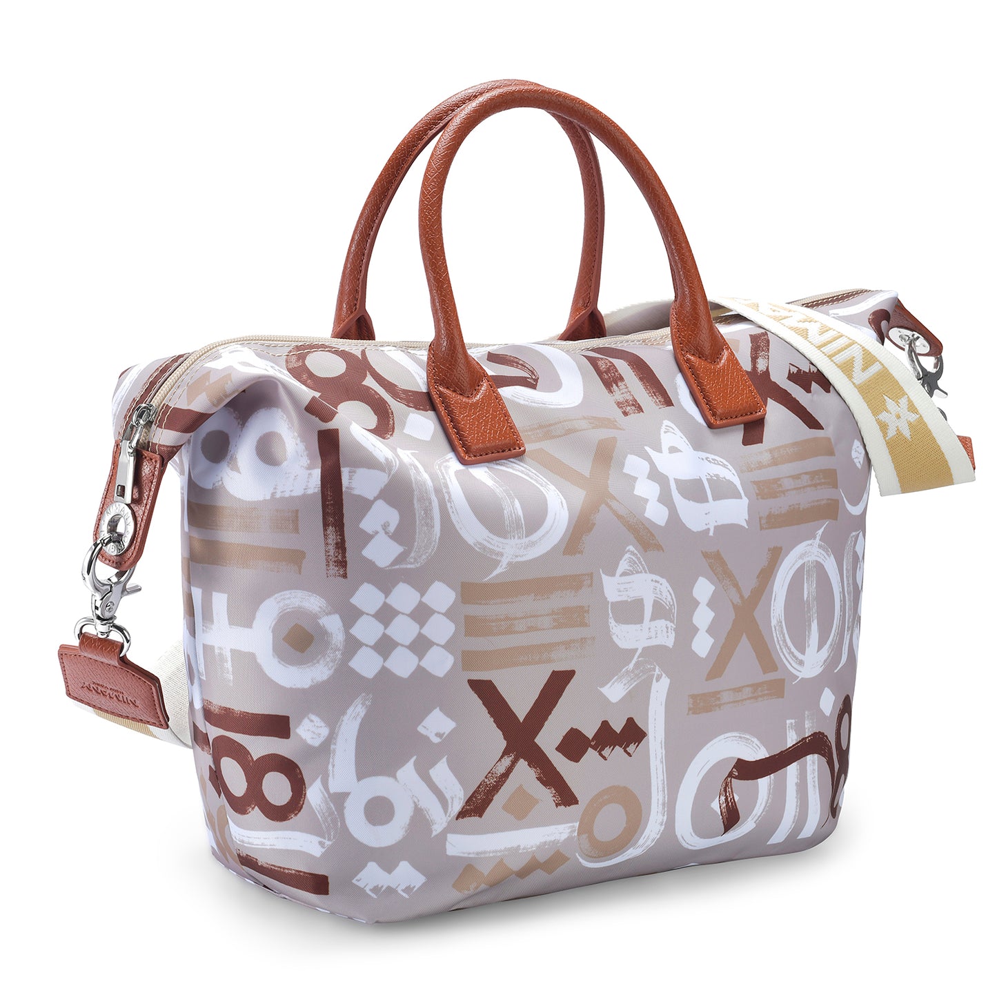 Graffiti Khaki Tote Bag