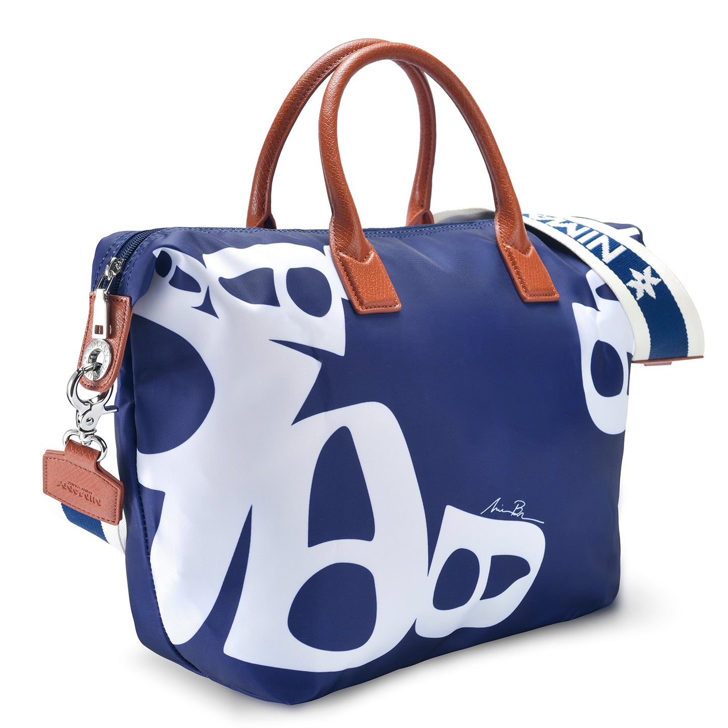 Navy Luna Tote Bag