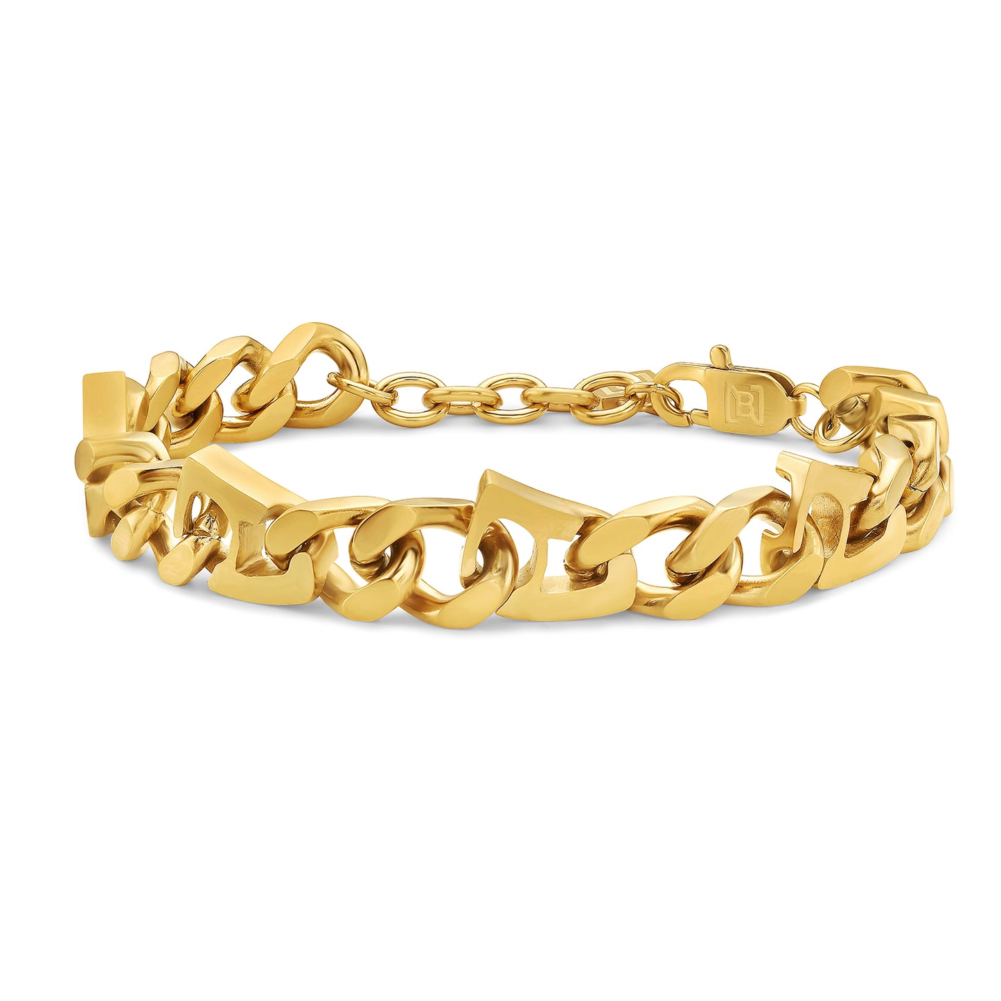 Unisex Curb Chain Bracelet - Gold