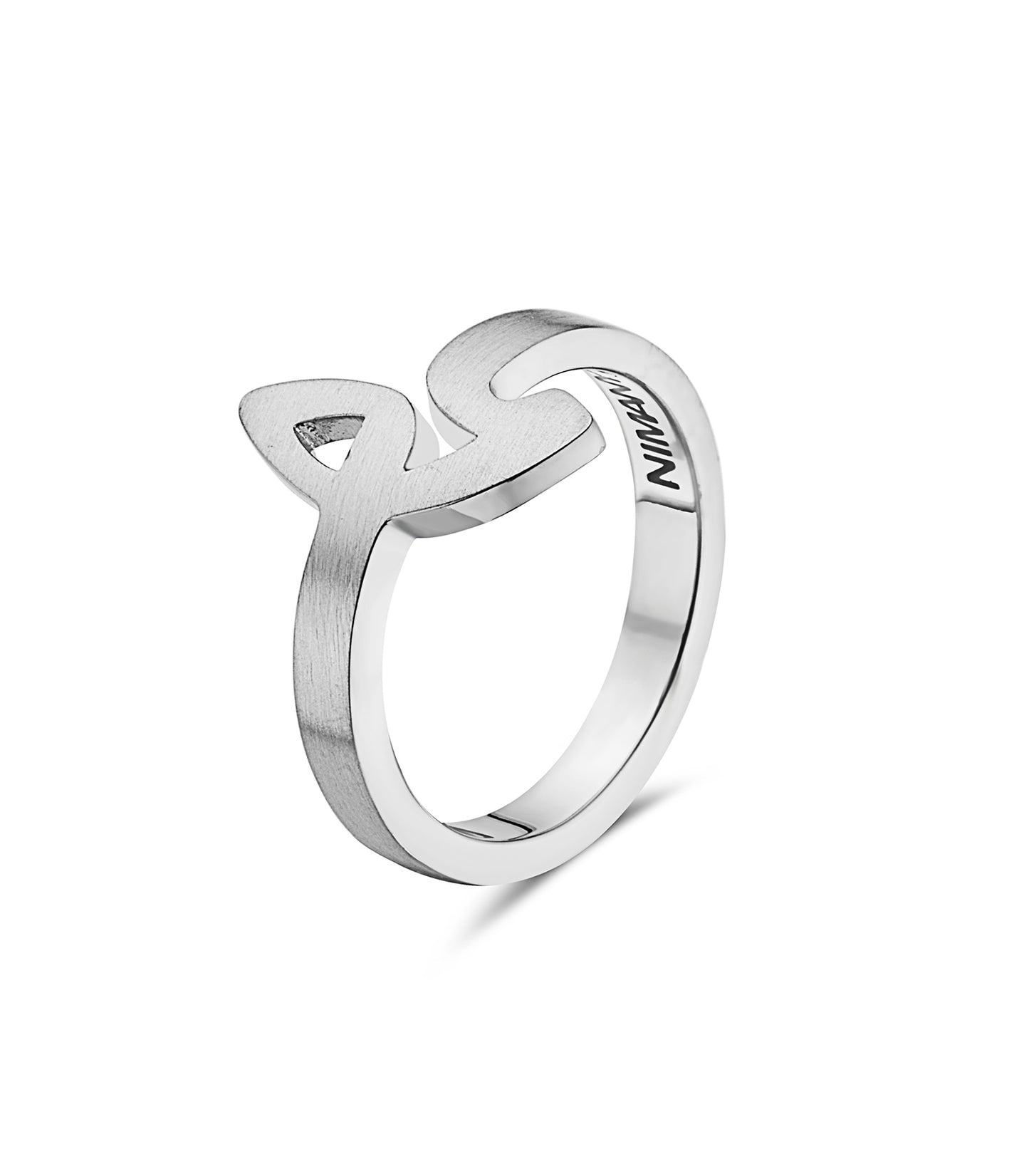 Middle Luna Steel Ring