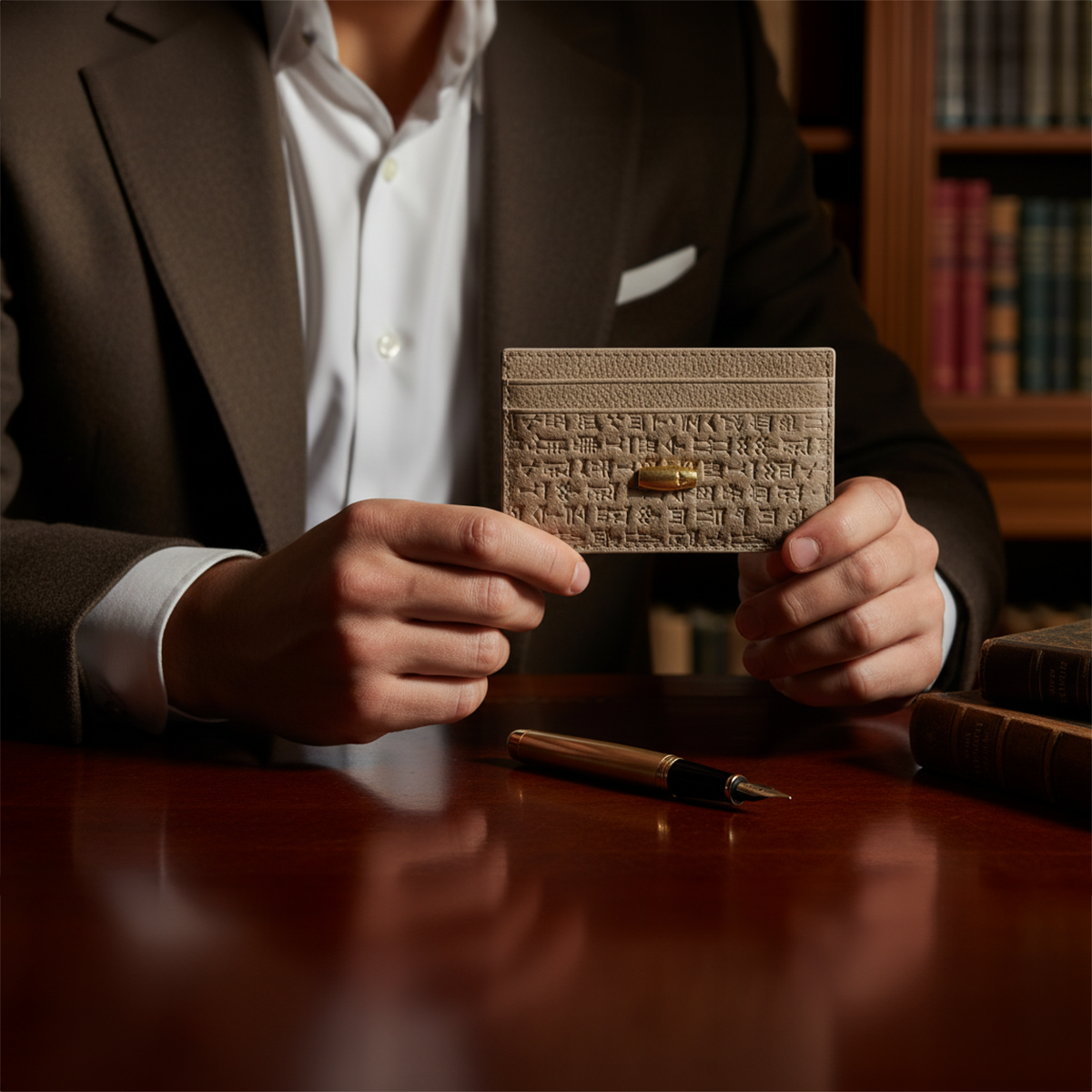 Cyrus the Great Wallet - Beige