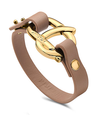 Berlin Bracelet-Ladies (Beige / Gold)