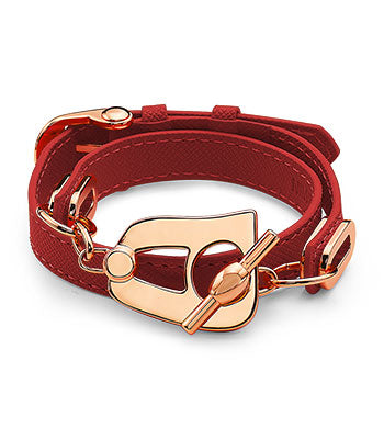 Paris Bracelet - Rose Gold/Red