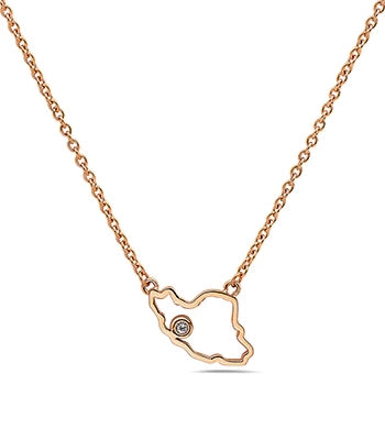 Outland Line Necklace Rose