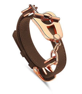 Paris Bracelet - Rose Gold/Brown