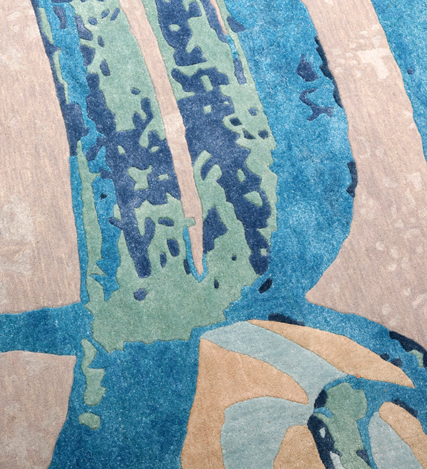 Blue Revolt 1 (hand-tufted)