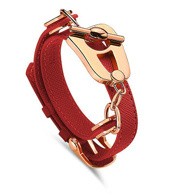 Paris Bracelet - Rose Gold/Red