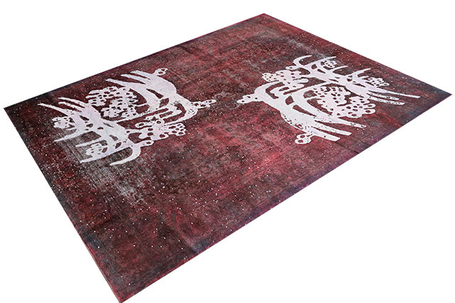 Red Dragon Vintage Rug