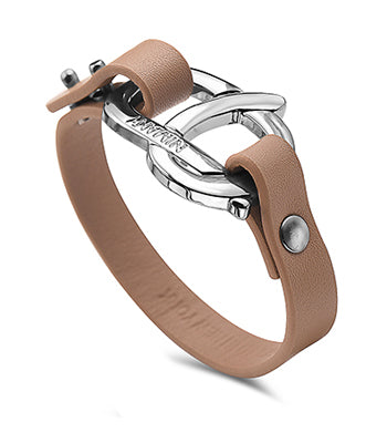 Berlin Bracelet-Ladies (Beige / Steel) - NIMANY Studio