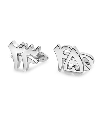 Numbers Cufflink Steel - NIMANY Studio