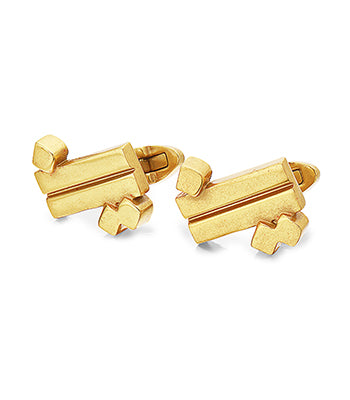 Country Line Cufflink Gold - NIMANY Studio