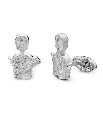 Royal Crown Cufflink Steel - NIMANY Studio
