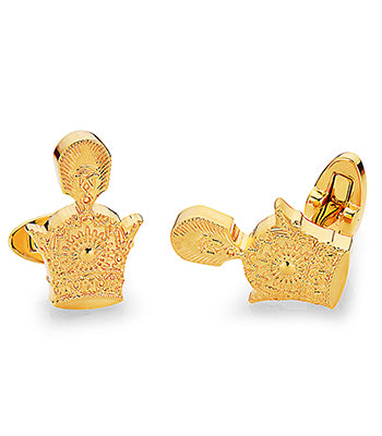 Royal Crown Cufflink Gold - NIMANY Studio