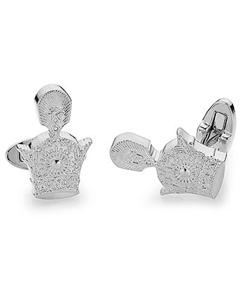 Royal Crown Cufflink Steel - NIMANY Studio