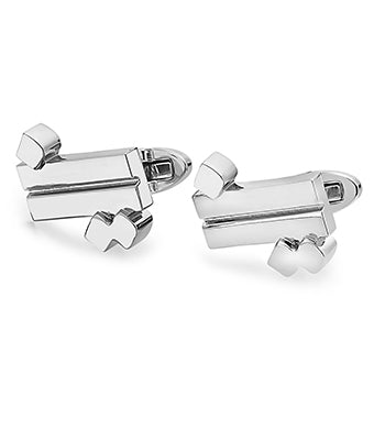 Country Line Cufflink Steel - NIMANY Studio