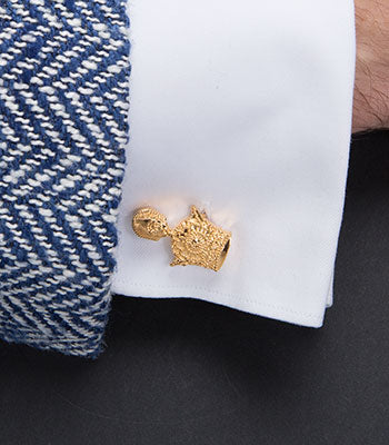 Royal Crown Cufflink Gold - NIMANY Studio