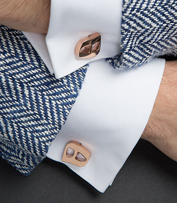 Luna Cufflink Rose Gold - NIMANY Studio