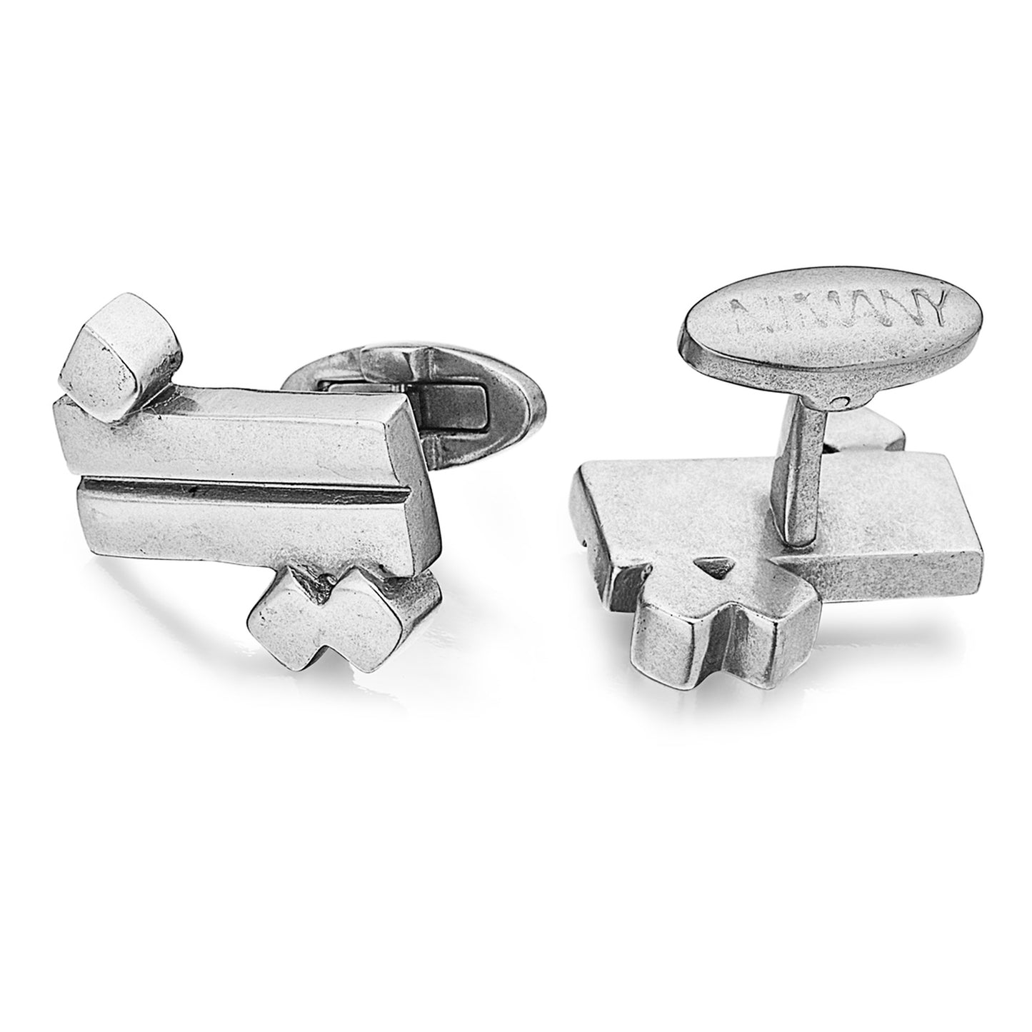 Country Line Cufflink Steel