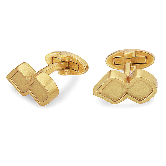 Never Alone Cufflink Gold