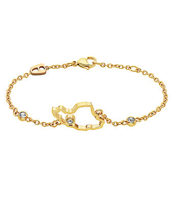 Outland Line Bracelet Yellow Gold