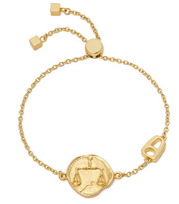 Jewelry: Le Bebè Libra Bracelet PMG127 Yellow Gold Zodiaco collection