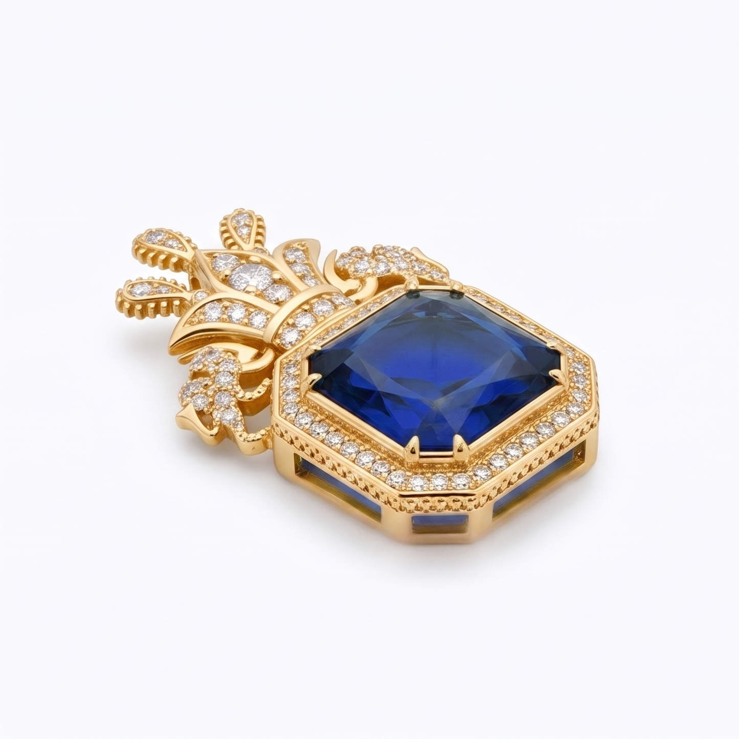 Qajar Dynasty Brooch / Necklace Blue