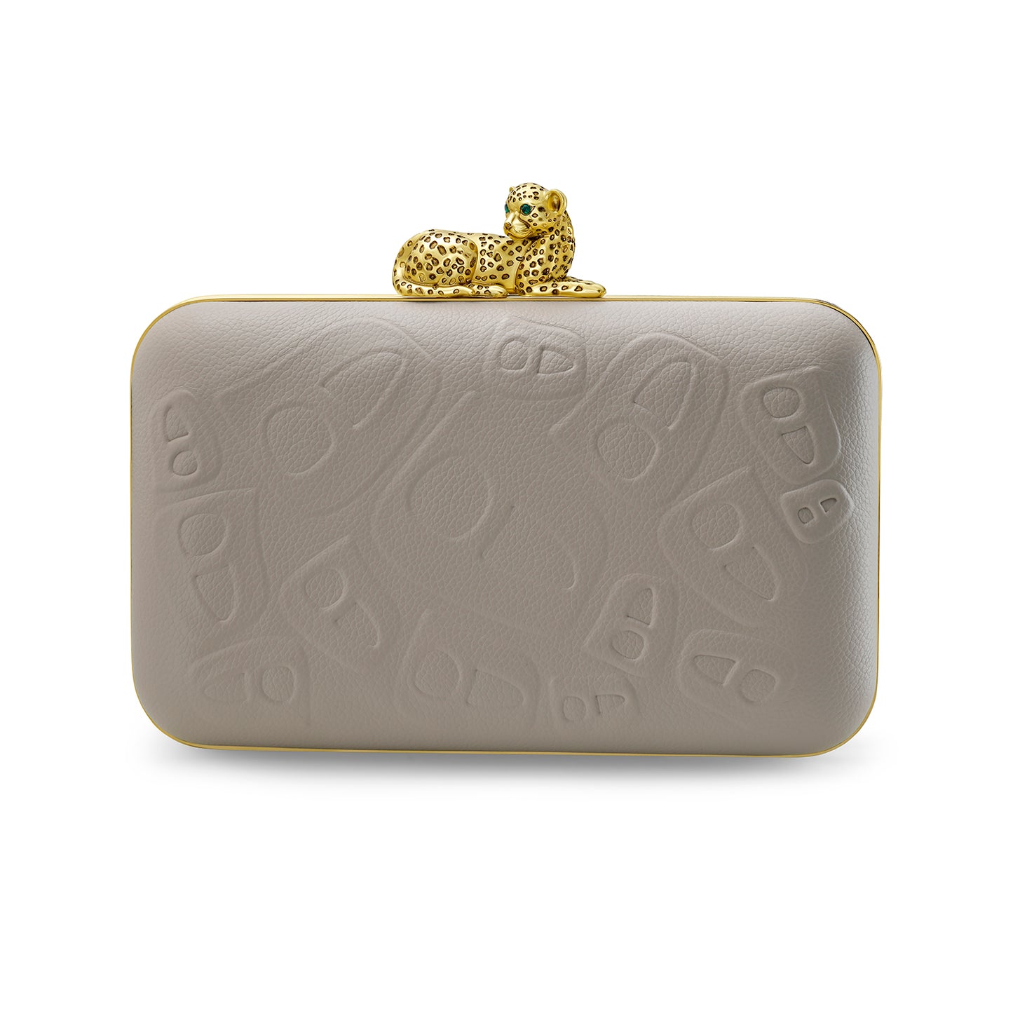 Cheetah Clutch Gold/Beige
