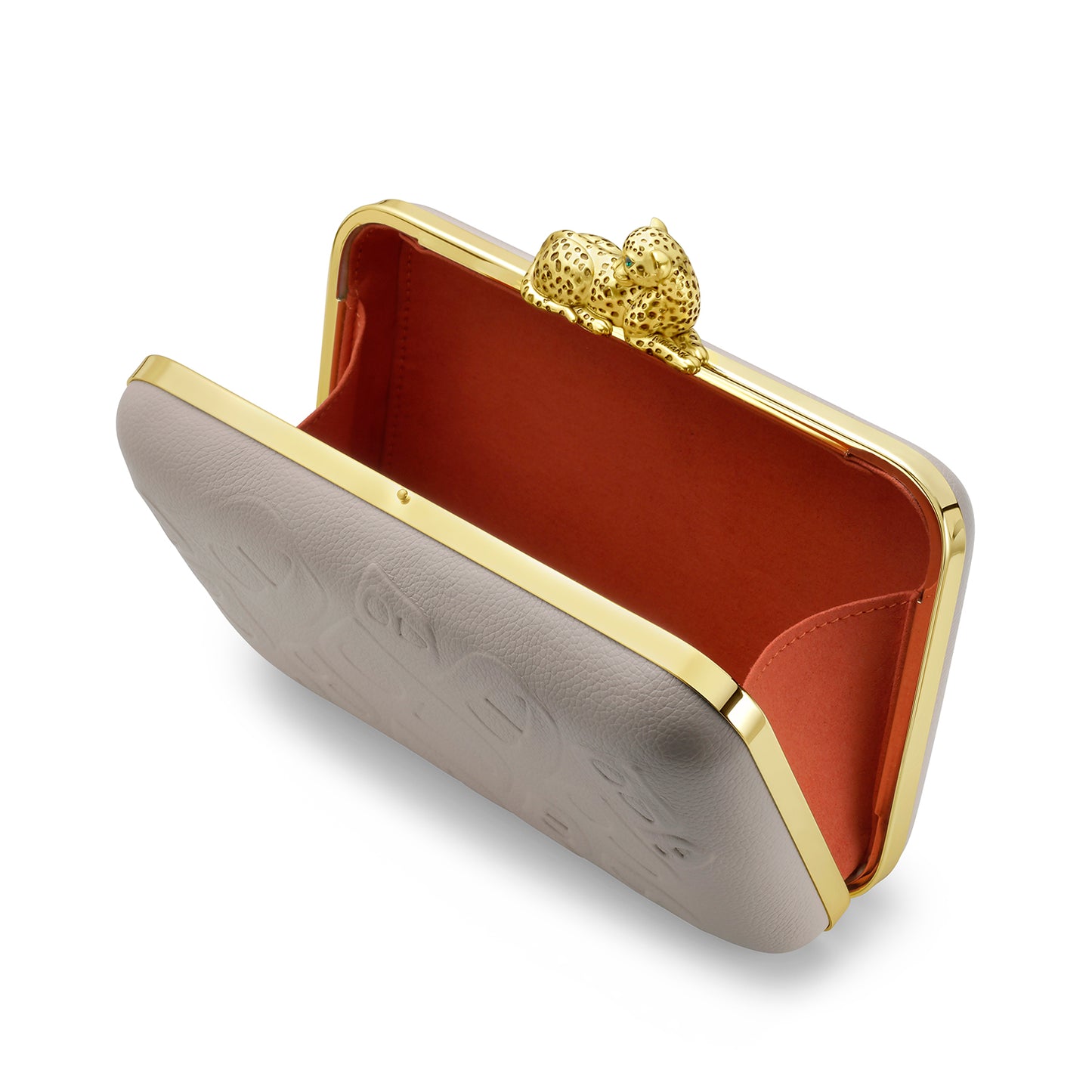 Cheetah Clutch Gold/Beige