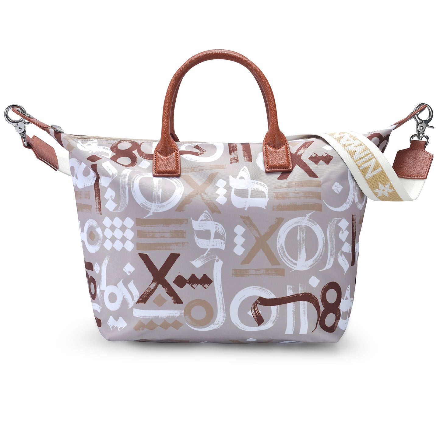 Graffiti Khaki Tote Bag