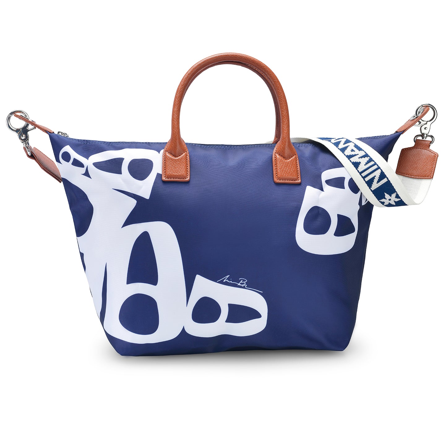Navy Luna Tote Bag
