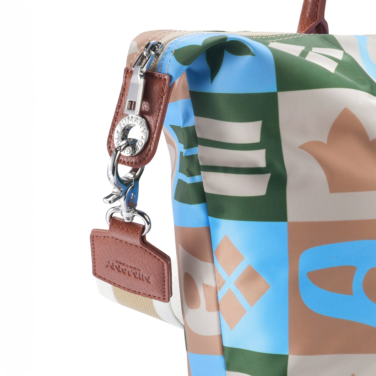 Monogram Khaki Tote Bag