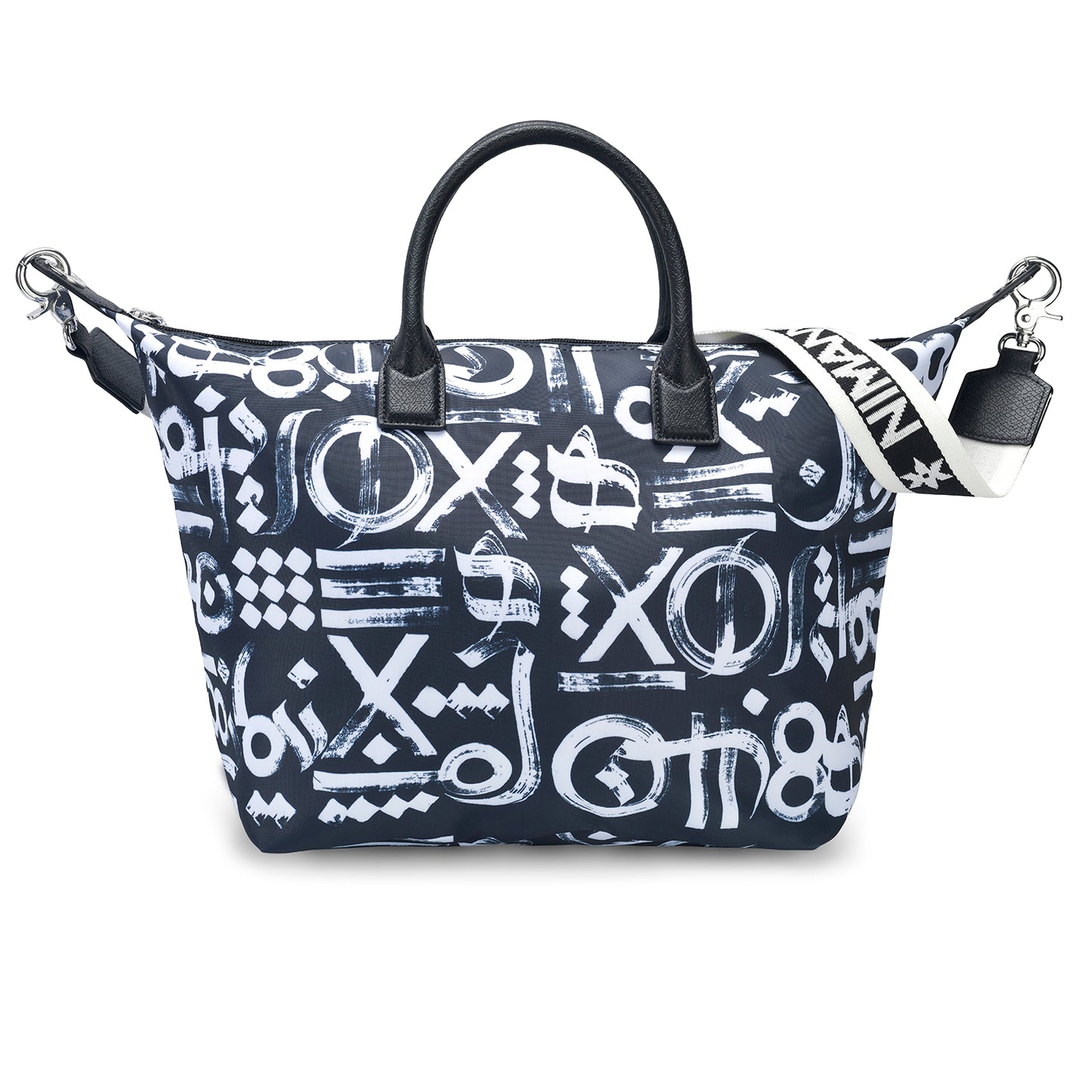 Graffiti Black Tote Bag