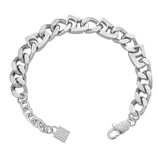 Curb Chain Bracelet - Steel