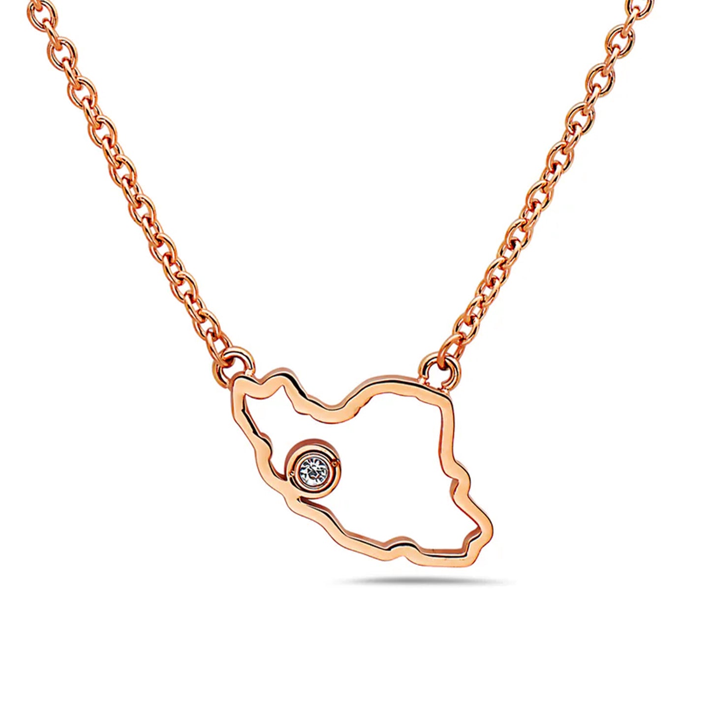 Outland Line Necklace Rose