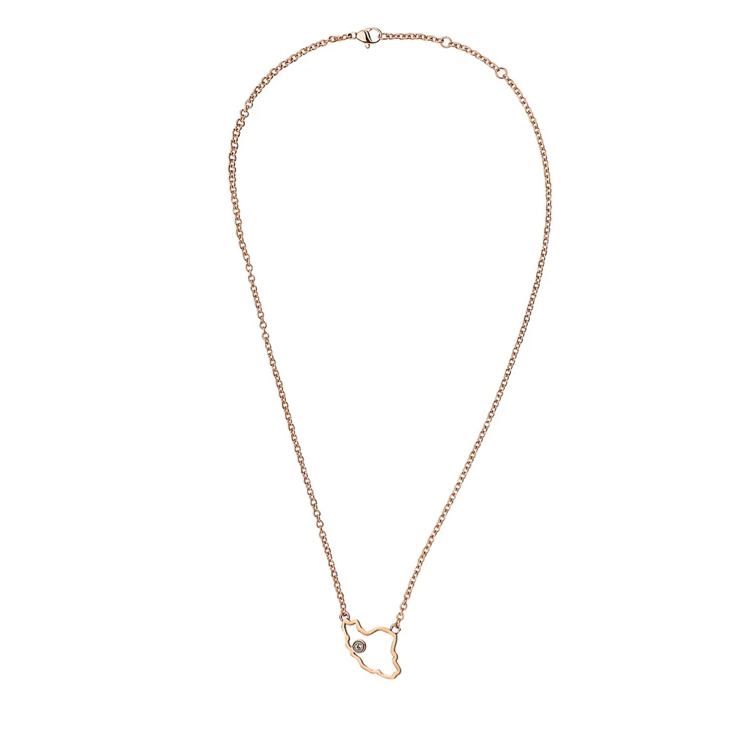 Outland Line Necklace Rose