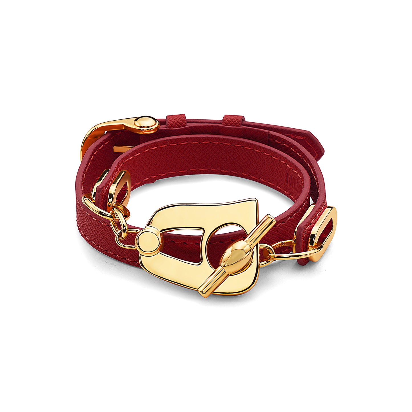 Paris Bracelet - Gold/Red