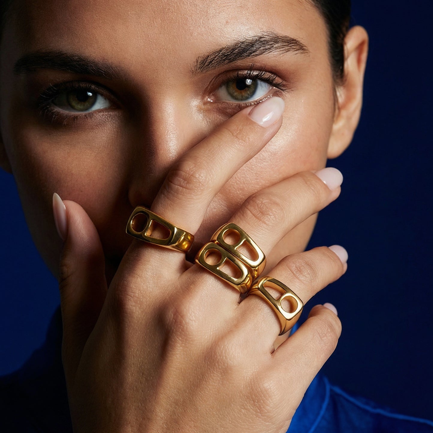 Polished Gold-Plated Ring