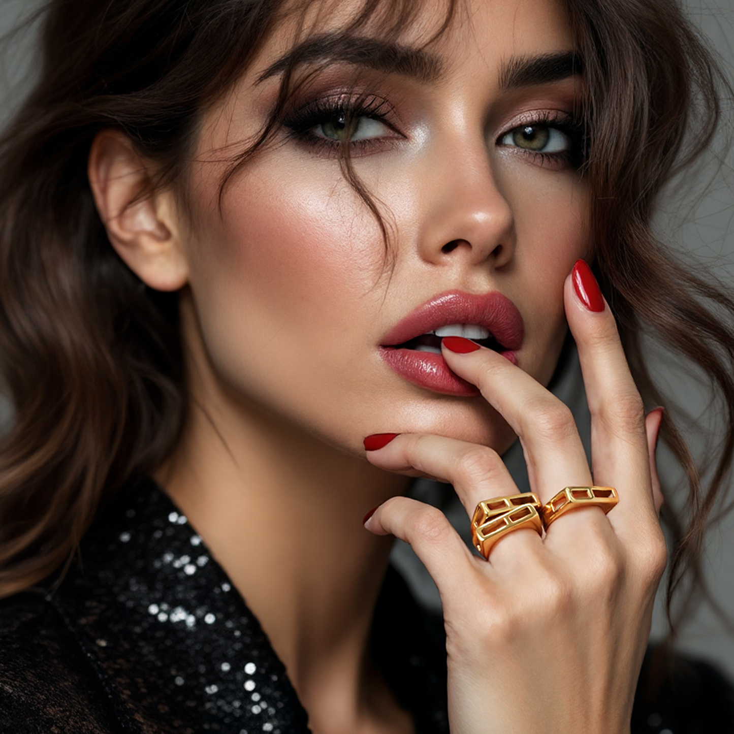 Luna Flat Ring Gold
