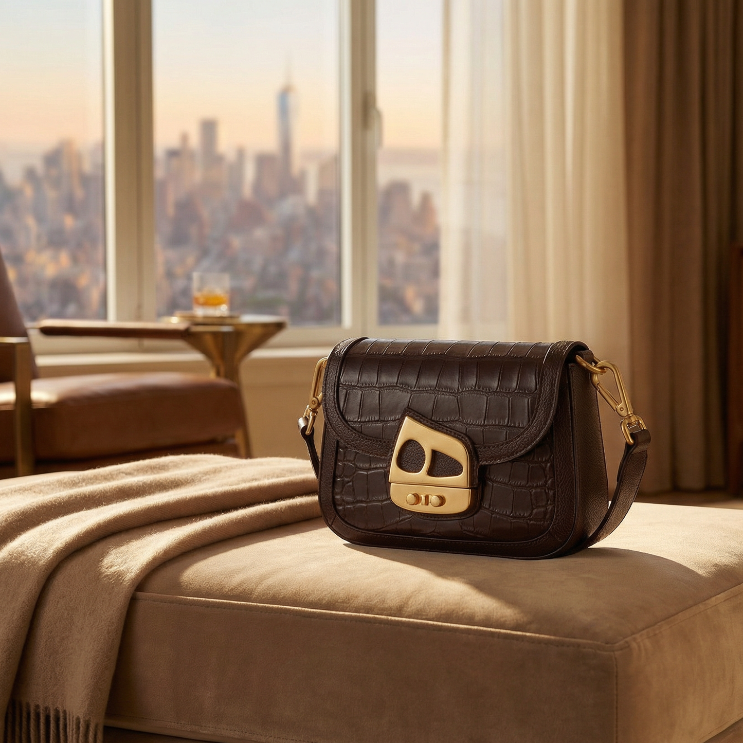 New York Shoulder Bag - Brown