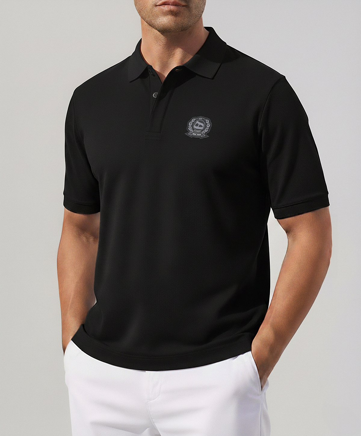 Double Black Polo (Men)