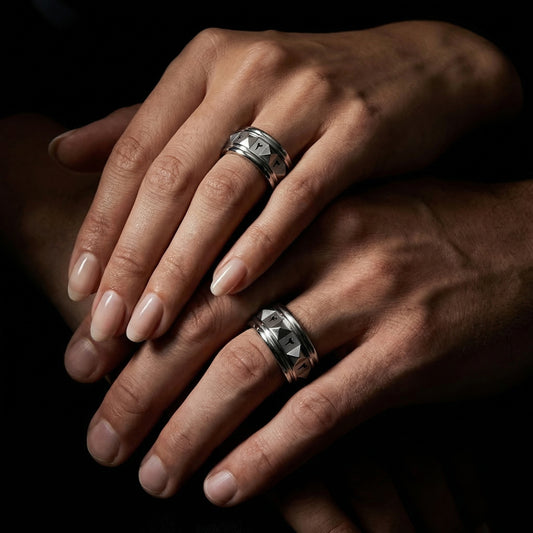 Luna Luck Ring Unisex - Steel