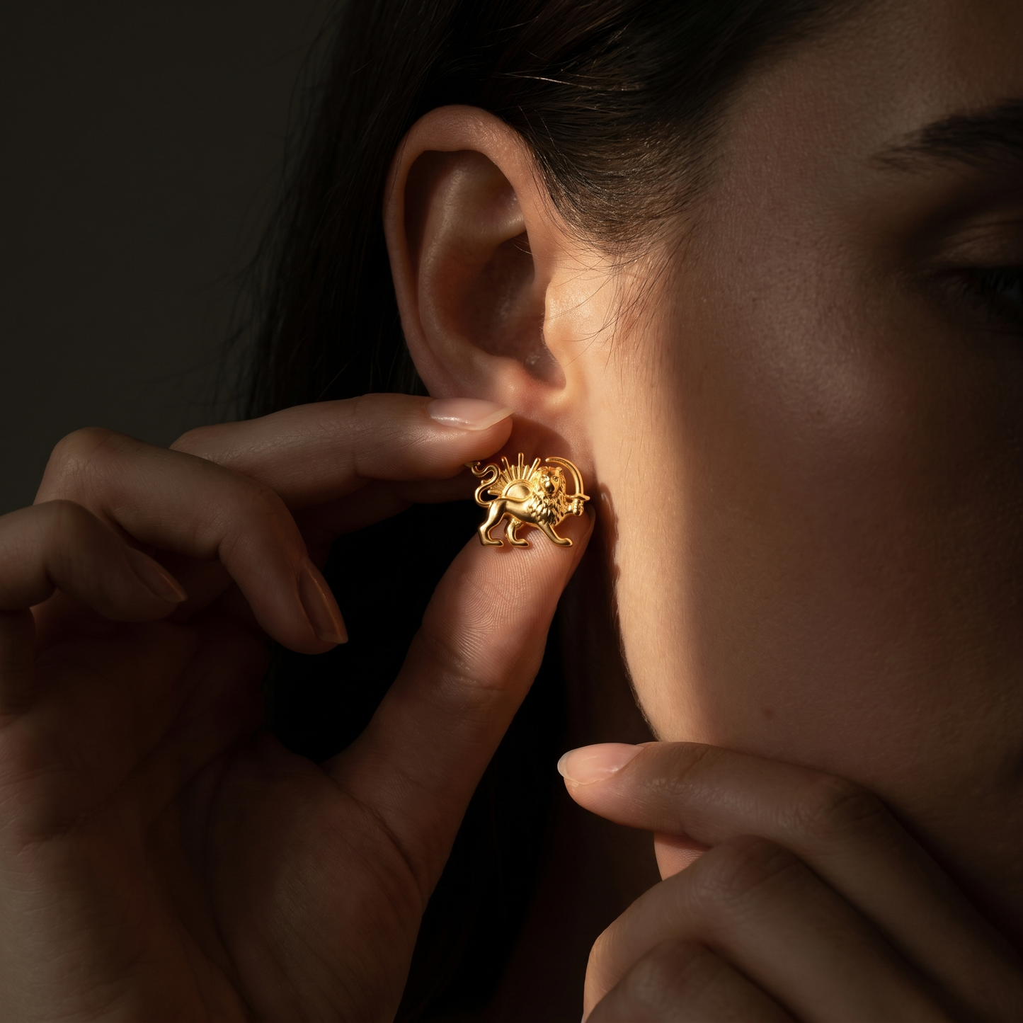 LionSun Earring Gold