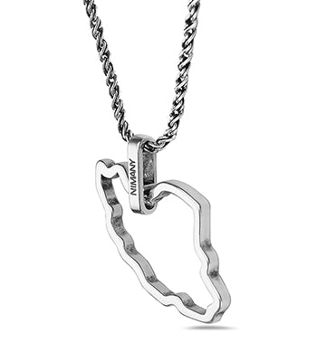 Outland Line Necklace Vintage Silver