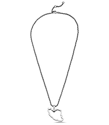 Outland Line Necklace Vintage Silver